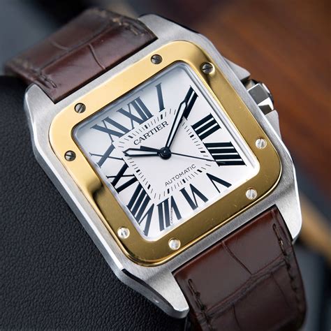 cartier santos größen|cartier santos xl 100.